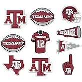 FOCO NCAA unisex-adult NCAA Team Logo Officially Licensed 10-Pack Charms for Clogs Shoes Bracelet