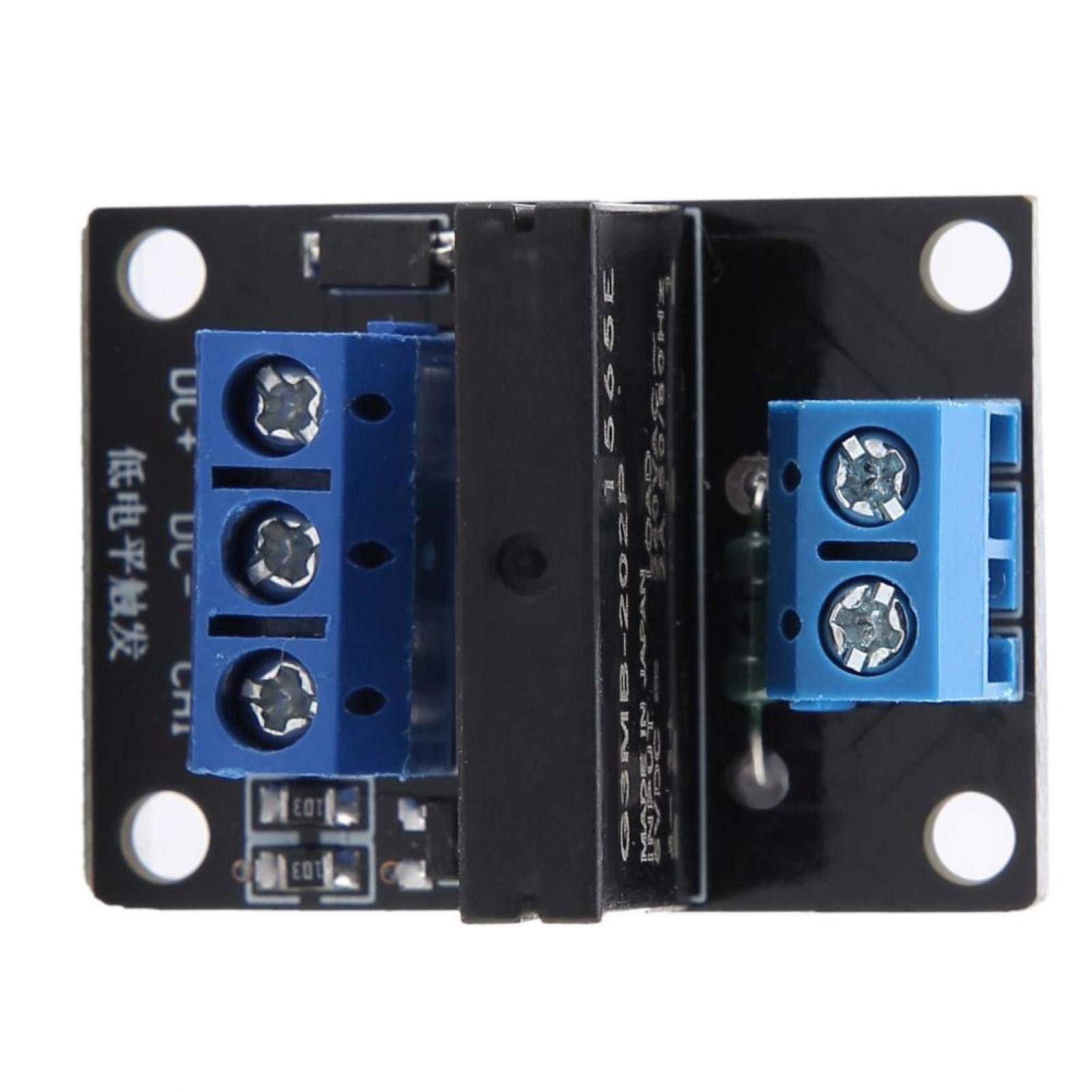 Solid State Relay, SSR Module Board, 1 Channel DC 5V/12V Solid State Relay Module Board, for DIY Electronic Components Trigger(12V)