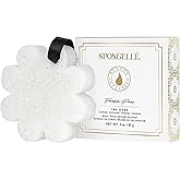 Spongelle Freesia Pear Wild Flower Buffer Body Scrubber with Box | Bath & Shower Loofah for Women | Exfoliator with Body Wash Infused | 14+ uses