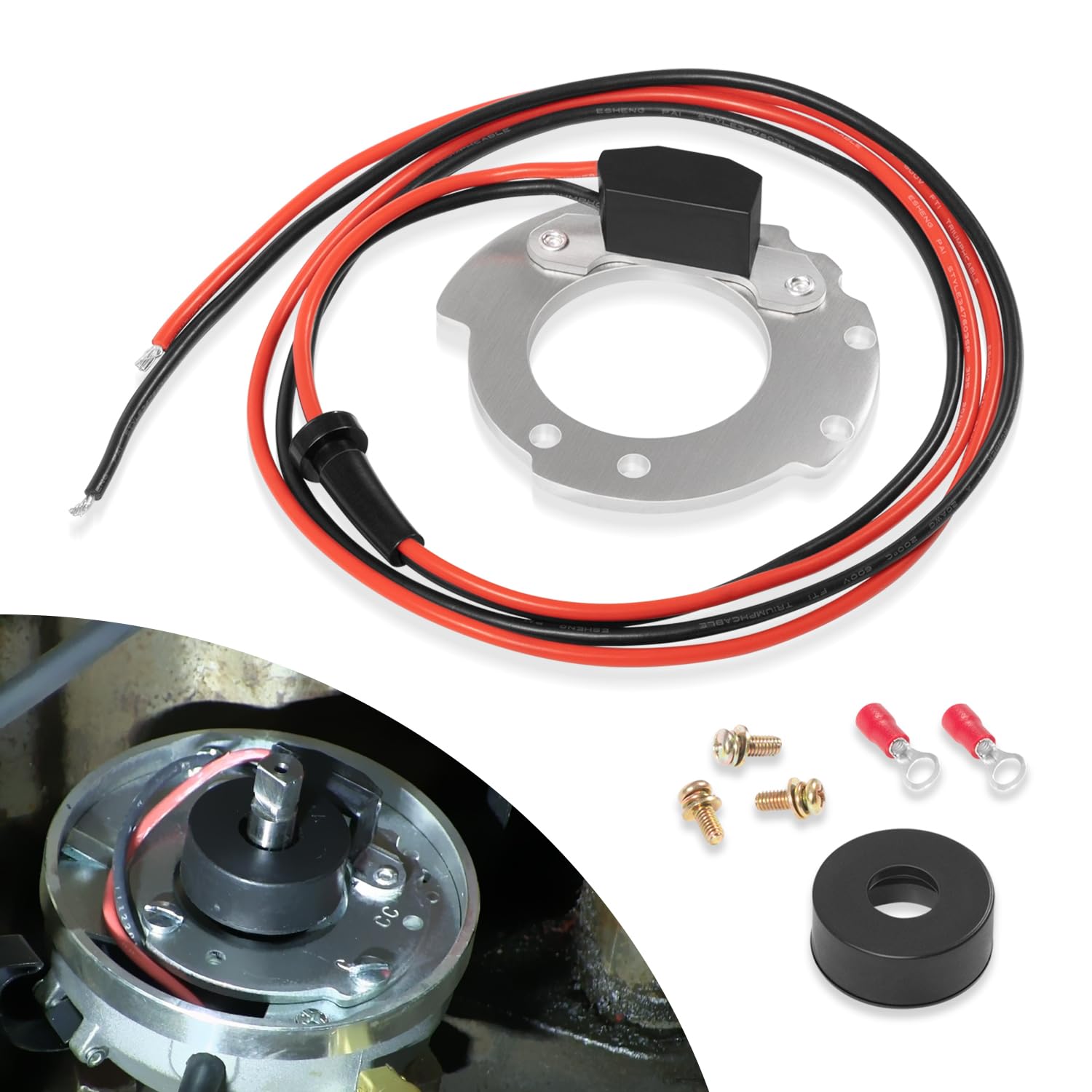 Photo 1 of 1244A Electronic Ignition Conversion Kit for Ford 4-Cyl Tractors, for 2N 8N 9N 500-800 Series, Single Point, 12V Negative Ground, High-Performance Ignition Module