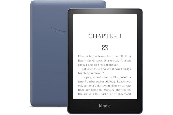 Amazon Kindle Paperwhite (16 GB) – Now with a larger display, adjustable warm light, increased battery life, and faster page turns – Denim