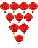 ASIAN HOME Red Paper Lantern Hanging Lanterns for