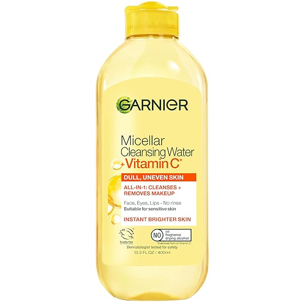 GARNIER MICELLAR WATER WITH VITAMIN C, FACIAL CLEANSER...