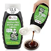 Premium Gluten Free Oyster Sauce (70% Oyster Content) &ndash; Sauce Grandmaster | 300 Oysters in Every Bottle - Non-GMO, No MSG, Low Sodium, Slow-Simmered for Rich Flavor, Perfect for Cooking &amp; BBQ, 13.5oz