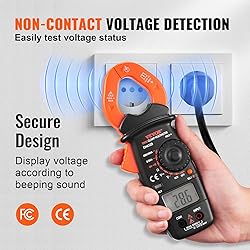 VEVOR Digital Clamp Meter T-RMS, 2000 Counts, 400A