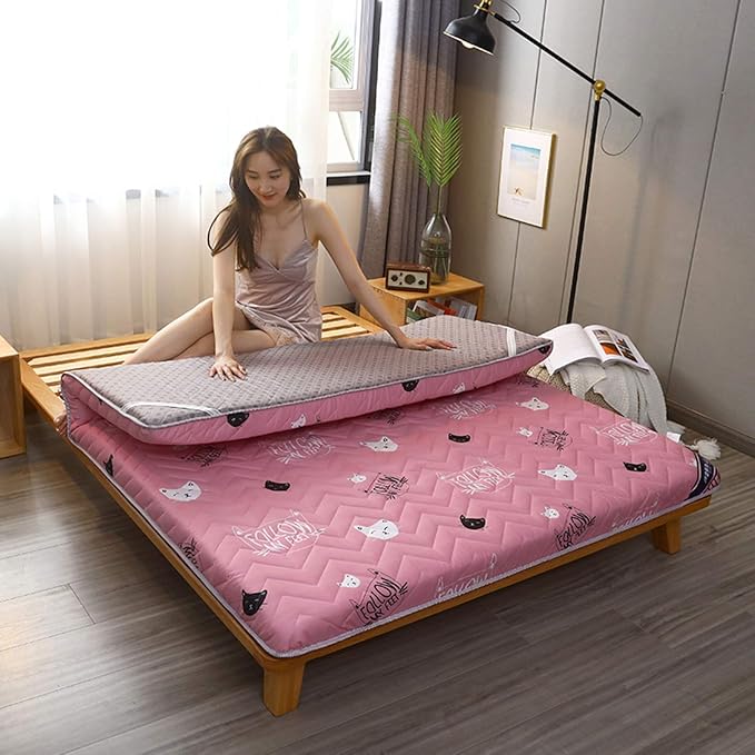 OLLOLCCY Thick Tatami Floor Mat Sleeping Pad Folding Dormitory Mattress