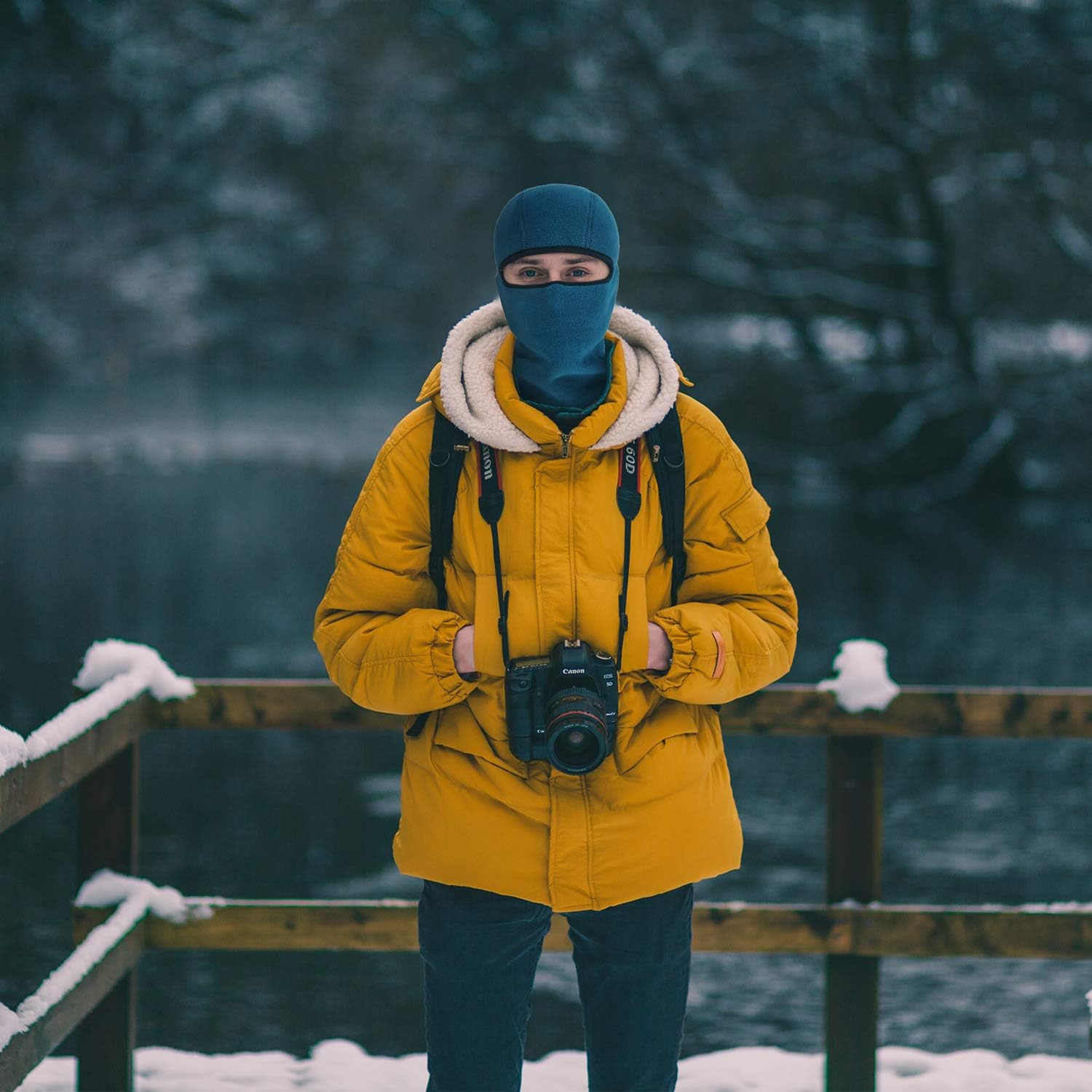 Skull Balaclava Ski Mask Windproof Warmer Winter Gear Snowboard Motorcycle Hood Peacock Blue at  Men’s Clothing store