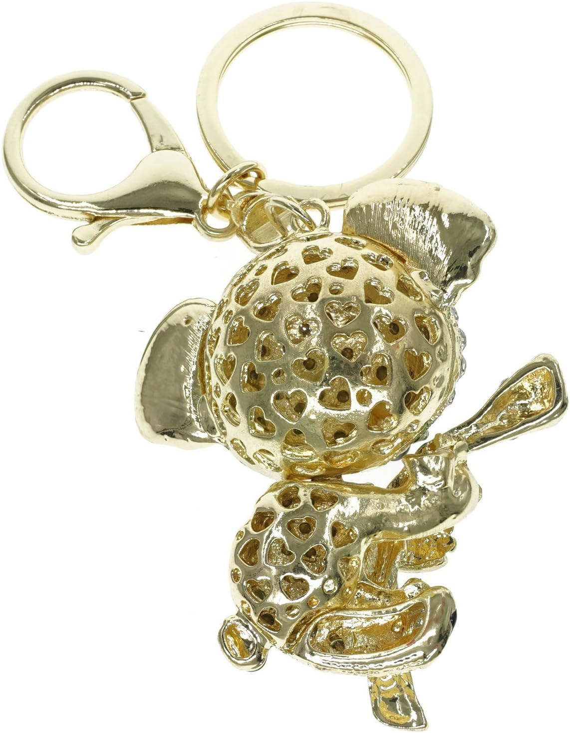 Cooplay Lovely Koala Bear Animal Diamond Crystal Rhinestone Gold Crystal Keychain Charm Pendent Beautiful Accessories The Best Gift for Girls Women Wallets Purse Handbag Bag Keyrings (Multi-Color) - Image 3