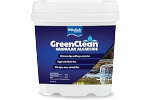 BioSafe Systems 3002-8 GreenClean Granular Algaecide String Algae Control for Koi Ponds, Fountains, Waterfalls, Water Features on Contact, 8 lbs, EPA Registered