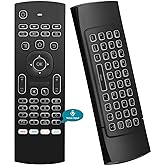 Air Mouse,MX3 Pro Voice Mini Keyboard, Backlit Remote Control,Mini Wireless Keyboard & IR Learning Air Mouse Remote,Compatibl