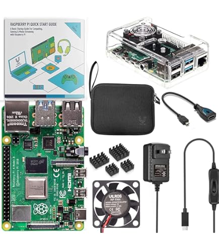 【値下げ】Vesiri Raspberry Pi 4B Starter Kit Amazon.com: Raspberry Pi 4B Starter KIT, 4GB, BLK : Electronics
