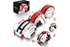 BAZADER RC Car with LED Lights - Remote Control Car Snakes 360° Roll Toy, Birthday for Kids Age 7 8 9 10 11+ Year Old, 2 Batteries 60+min, Indoor/Outdoor Toy for 6-12 yr Teen Boys
