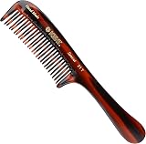 KENT Handmade Detangling Comb for Women - Coarse & Fine Teeth 158mm view 1