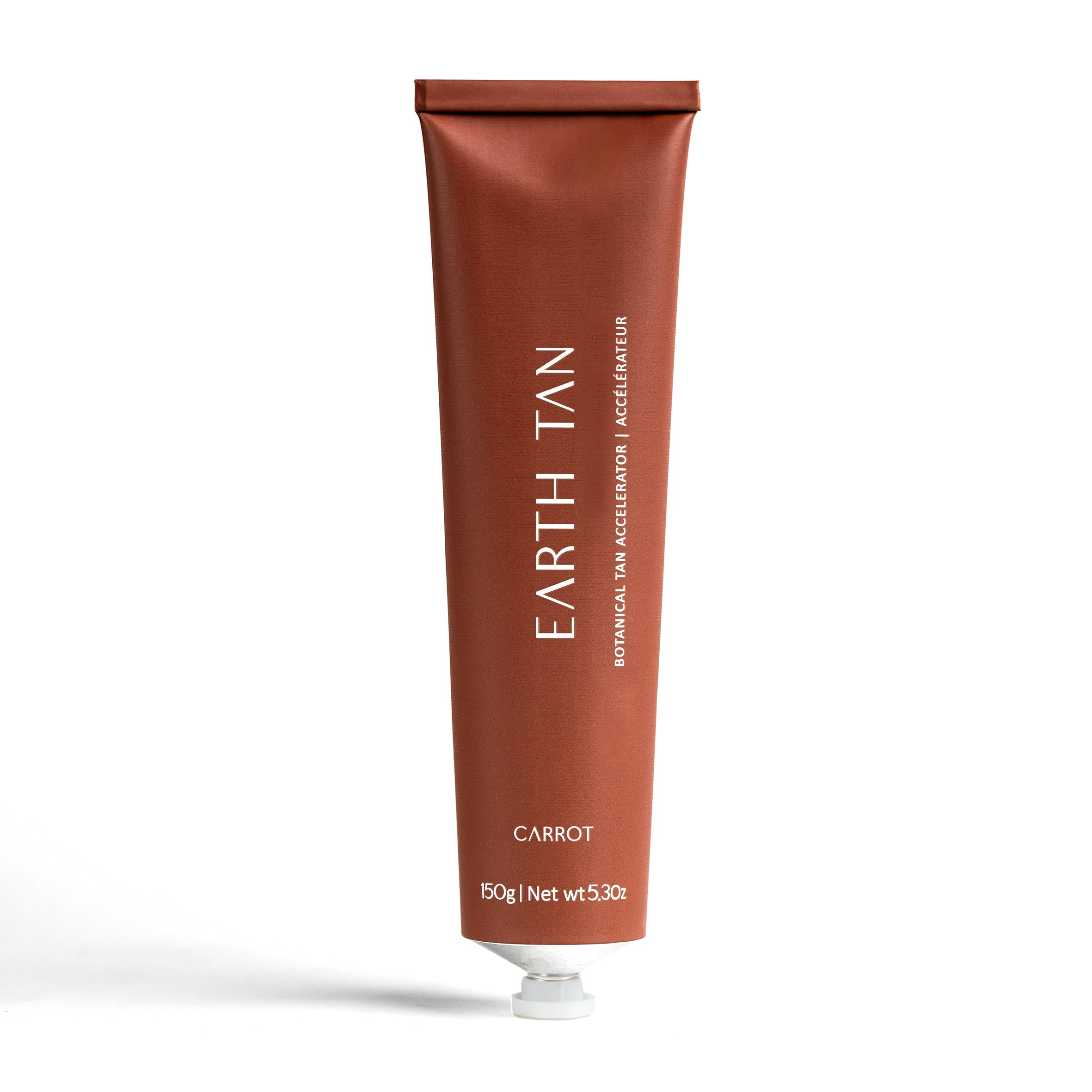 Earth Tan Organic Carrot Tanning Oil Gel - Plant Based Golden Dark Tan Accelerator, Intensifier & Tan Extender for Sun & Sunbed - Natural Vegan Bronzing Oil Gel - 150g