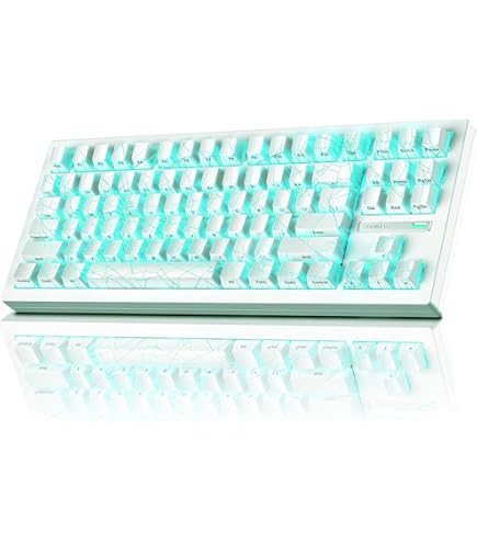 美品　Magic Keyboard Mechanical 108Keys Backlight White Crystal Magicforce ホワイト Keyboard マウス・トラックボール