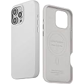 LONLI Edition | Italian Leather - for iPhone 16 Pro Max - Premium Italian Full Grain Leather Phone Case - Develop Unique Patina - Ash