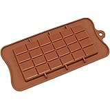 Freshware CB-607BR Silicone Break-Apart Chocolate, Protein and Energy Bar Mold