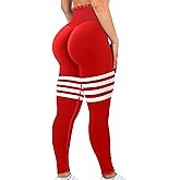 ASAGI Scrunch Butt Lifting Workout Leggings for Women High Waist Yoga Pants Amplify Gym Seamless Booty Tights