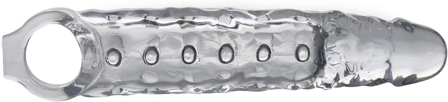 Size Matters Extender Penis Sleeve with Nubs, Clear - Image 4