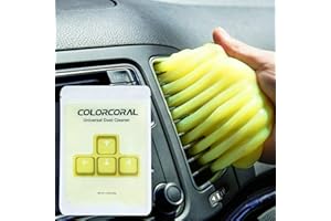 COLORCORAL Keyboard Cleaner, Universal Dust Cleaning Kit, Yellow (1Pack)