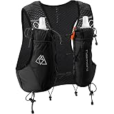 Haimont 10L Trail Running Hydration Vest with Soft Flasks | Reservoir Compatible, Bounce-Free Fit, Quick-Access Storage, Pole Carry, Whistle