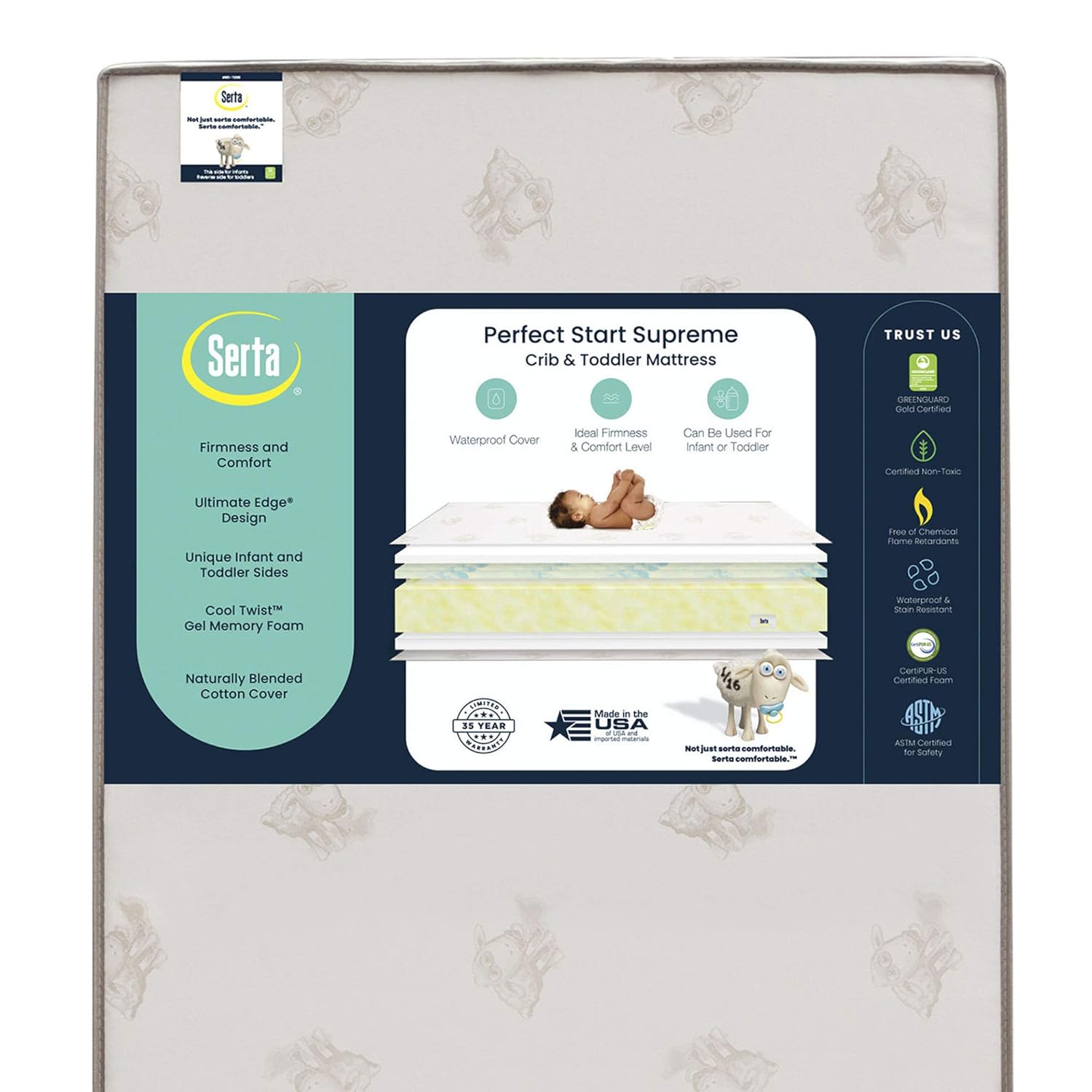 serta organic crib mattress