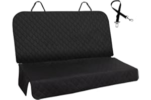 Meolsaek Car Seat Cover for Dogs, Non-Slip Rear Waterproof Car Bench Seat Cover for Back Seat, Dog Car Seat Cover for Trucks SUVs Most Cars