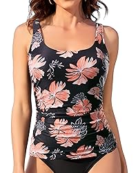 Aqua Eve Tankini Tops for Women Swimwear Top Only
