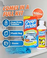Oven Pride Complete Oven Cleaner 500ml Kit with Safety Gloves & Bag view 6