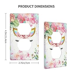 Unicorn Pink Single Outlet Wall Plate Cover