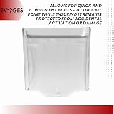 EVOGES Hinged Clear Call Point Cover 6 Pack compatible with Eaton Menvier view 5