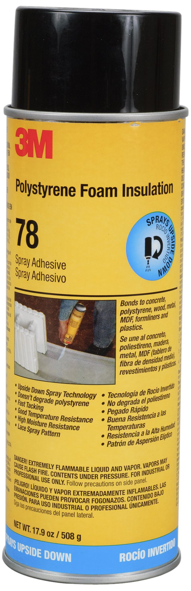 3M Polystyrene Foam Insulation 78 Spray Adhesive INVERTED 17.9 Free