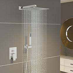 Sarlai Shower Faucet Set Bathroom Square Rainfall