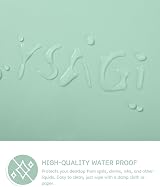 YSAGi Non-Slip Desk Pad Waterproof PVC Leather 80x40 cm Light Green view 4