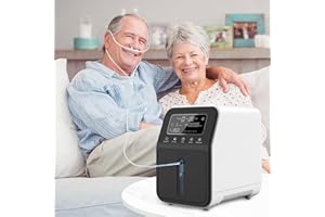 UKKITEK Portable Oxygen Generator,1-9L Adjustable Low Noise Oxygen Concentrator Machine