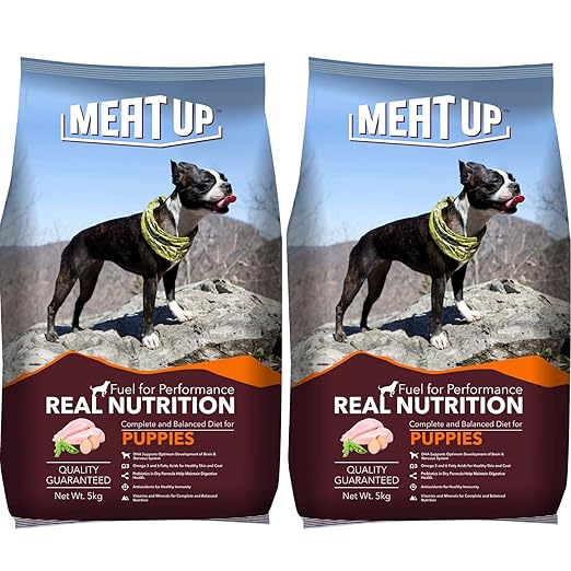 Meat Up Puppy Dog Food, 5 kg (Buy 1 Get 1 Free) Amazon.in Pet Supplies