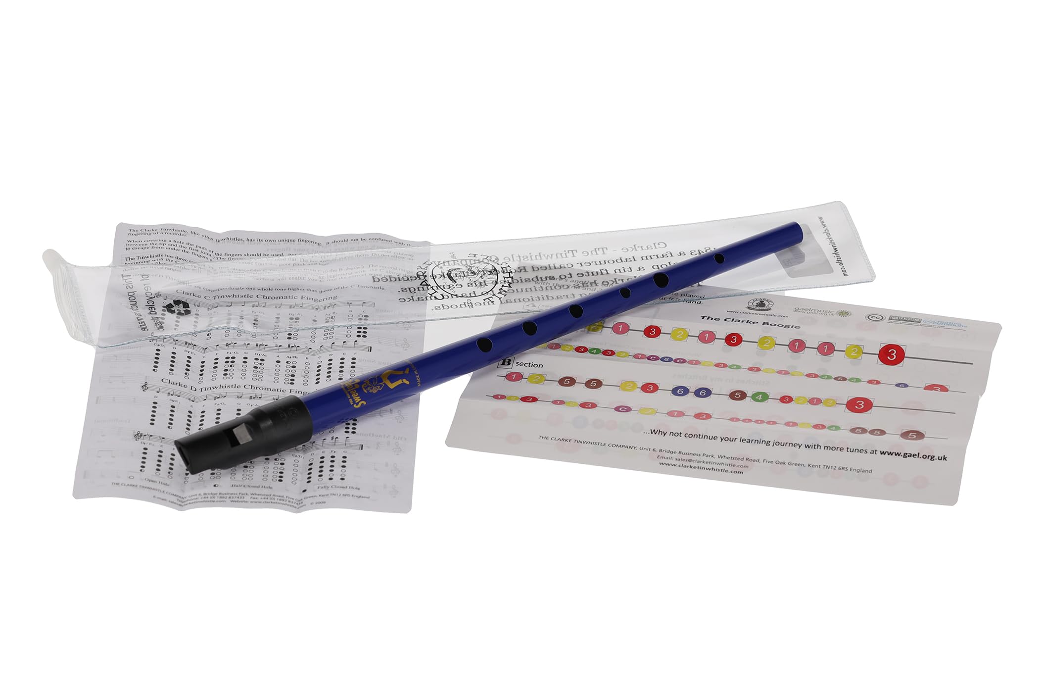 Clarke 700542 Pennywhistle Sweetone C-tuning, Blue