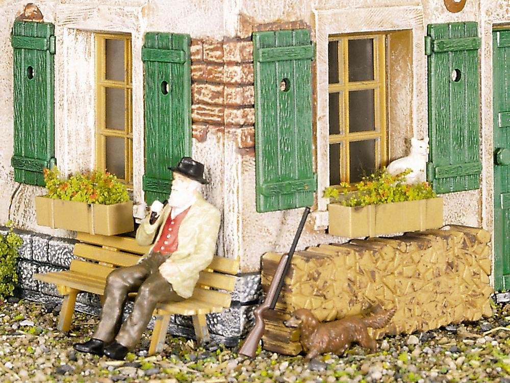 Pola 333214-10 Flower Boxes, Accessories for Model Railway, Model Making, Multiple