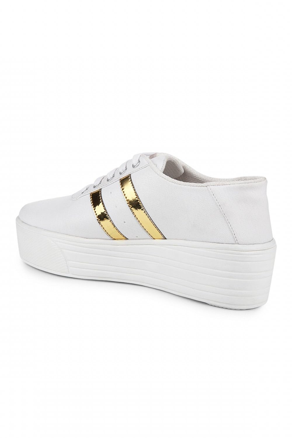 zapatoz womens synthetic white casual shoe