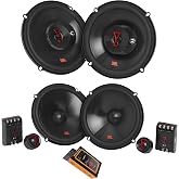 JBL Stage 3637F 3-Way + Stage 3607CF Car Speakers Bundle &ndash; 660W Max Combined Power, 6.5" Coaxial &amp; Component System with Crossovers - Full Vehicle Audio Upgrade