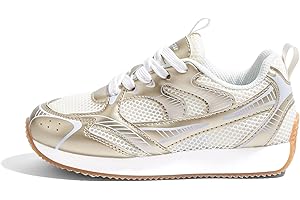 LUCKY STEP Kids Reteo Fashion Sneakers Girls Boys Breathable Mesh Tennis Casual Walking Shoes for Big&Little Kid and Toddler Athletic Trainers