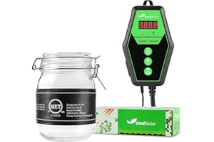 Seedfactor 3.5" x 21" MET Certified Seedling Heat Mat and Digital Thermostat Combo Set