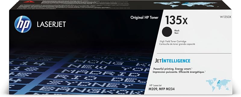 HP 135X High Yield Black Original LaserJet Toner Cartridge W1350X