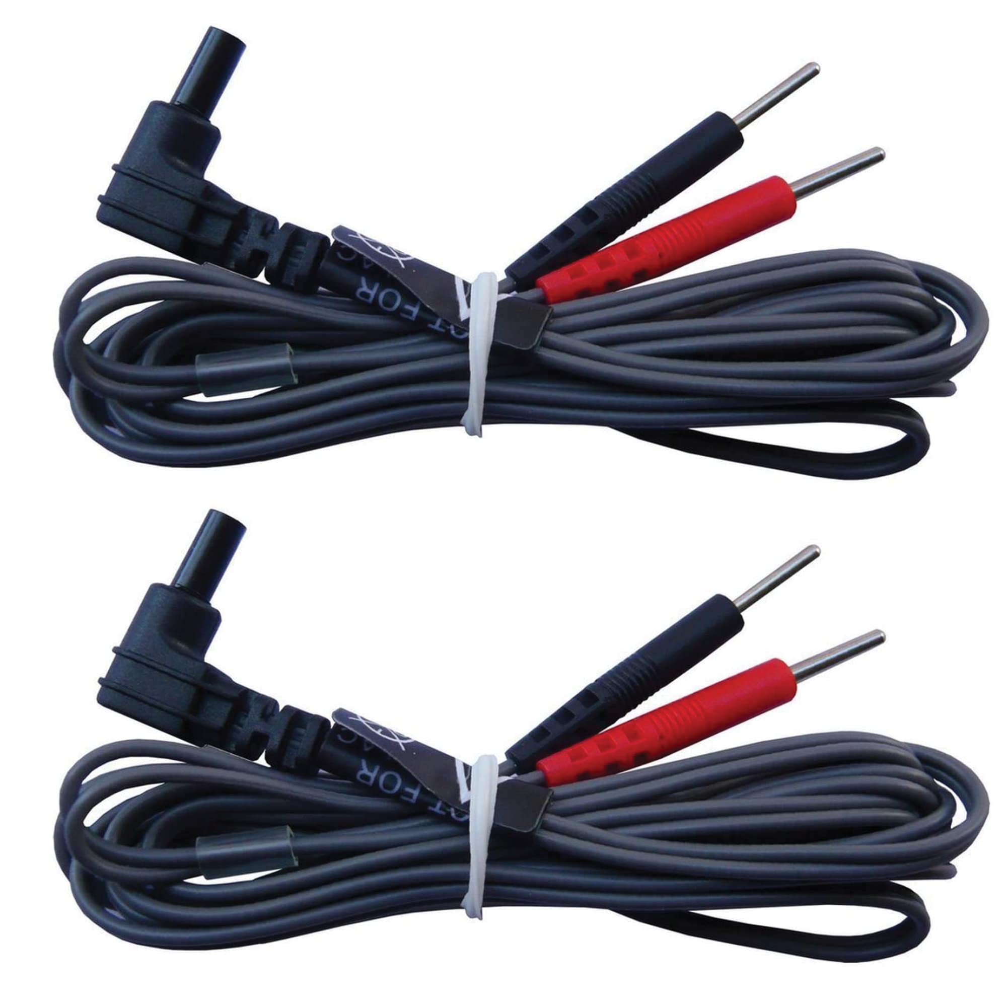 Med-Fit TENS Leads Pack of Two Flexible TENS Cables with 2mm pin connectors