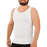 Nebility Shapewear Men Compression Shirts - Sleeveless Slimming Undershirts Tummy Control Body Shaper Tank Top