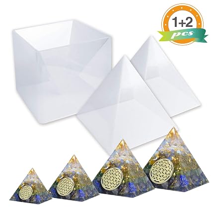 Large Resin Molds Lets Resin Pyramid Molds Resin Silicone Molds For Diy Orgonite Orgone Pyramid Orgonite Jewelry Great For Paperweight Home - 