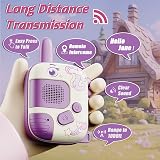 DQMOON 2PCS Unicorn Walkie Talkies for Girls Age 3-9 Kids Outdoor Toys Birthday view 2