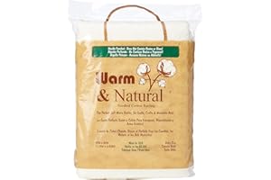 The Warm Company - Warm & Natural Cotton Quilt Batting – Baby Size 45" x 60" – Premium Quilt & Craft Batting for Sewing & Quilting Projects