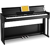 Donner DDP-90 Digital Piano, 88 Key Weighted Piano Keyboard for Beginner/Professional, Keyboard Piano W/Three Pedals, Support
