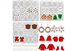 RESINWORLD Christmas Dangle Earrings - Silicone & Pendant Resin Mold